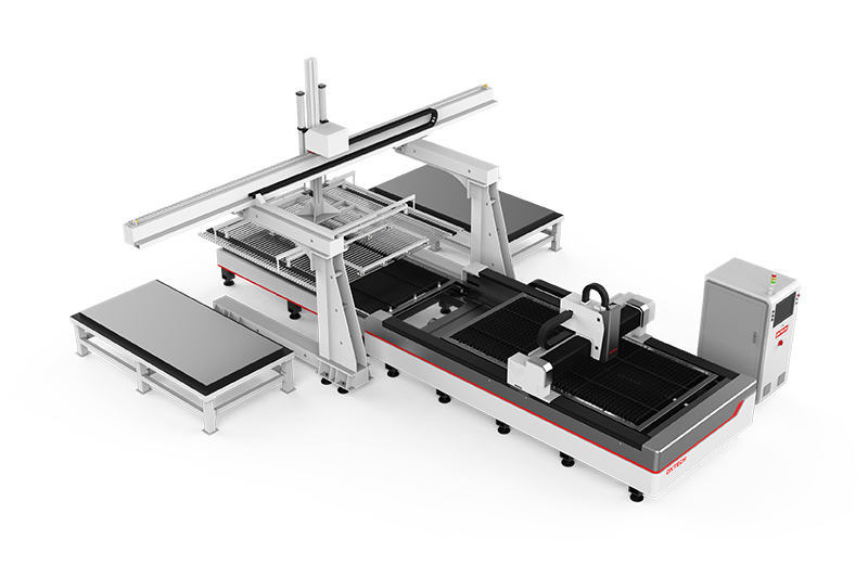 EA-Series Automatic Feeding Fiber Laser Cutting Machine with Exchange Platform